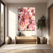 Pembe Çiçekler Kanvas Tablo thumbnail 1