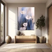 Mavi Lale Kanvas Tablo thumbnail 1
