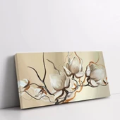 Dallardaki Beyaz Çiçekler Kanvas Tablo thumbnail 2