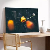 Soyut Sarı Lale Kanvas Tablo thumbnail 3