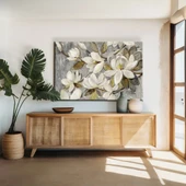 Manolya Çiçeği Kanvas Tablo thumbnail 1