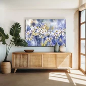 Soyut Papatya Bahçesi Kanvas Tablo thumbnail 1