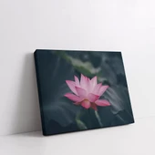 Pembe Lotus Çiçeği Kanvas Tablo thumbnail 3