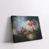 Soyut Pembe Gül Kanvas Tablo thumbnail 2