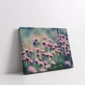 Mor Çiçek Tarlası Kanvas Tablo thumbnail 2