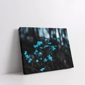 Tarladaki Mavi Çiçekler Kanvas Tablo thumbnail 2