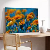 Sarı Çiçekler Kanvas Tablo thumbnail 3