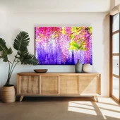 Soyut Rengarenk Çiçekler Kanvas Tablo thumbnail 1
