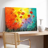 Gelincik Bahçesi Kanvas Tablo thumbnail 3