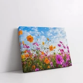 Rengarenk Çiçek Tarlası Kanvas Tablo thumbnail 2