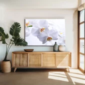 Beyaz Orkide Kanvas Tablo thumbnail 1