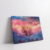 Orman ve Çiçek Manzarası Kanvas Tablo thumbnail 2