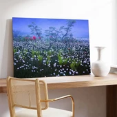 Tarlada Kır Çiçekleri Kanvas Tablo thumbnail 3