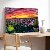 Menekşe Bahçesi Kanvas Tablo thumbnail 3