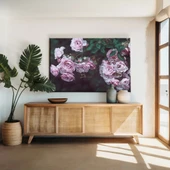 Pembe Güller Tarlası Kanvas Tablo thumbnail 1