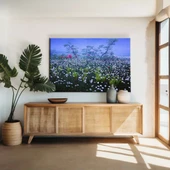 Tarlada Kır Çiçekleri Kanvas Tablo thumbnail 1