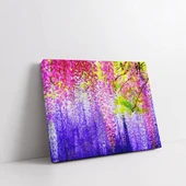 Soyut Rengarenk Çiçekler Kanvas Tablo thumbnail 2