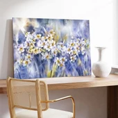 Soyut Papatya Bahçesi Kanvas Tablo thumbnail 3