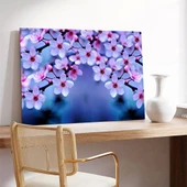 Sakura Ağacındaki Çiçekler Kanvas Tablo thumbnail 3