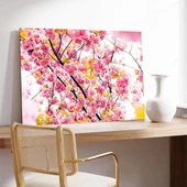 Şeftali Çiçeği Kanvas Tablo thumbnail 3