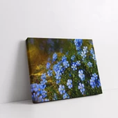 Mavi Çiçek Tarlası Kanvas Tablo thumbnail 2