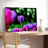 Mor Laleler Kanvas Tablo thumbnail 3