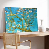 Vincent Van Gogh Çiçek Açan Badem Dalları Kanvas Tablo thumbnail 3