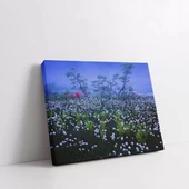 Tarlada Kır Çiçekleri Kanvas Tablo thumbnail 2
