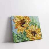 Ay Çiçeği Kanvas Tablo thumbnail 2