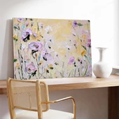 Renkli Çiçekler Kanvas Tablo thumbnail 3