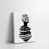 Siyah Beyaz Human Kanvas Tablo thumbnail 2