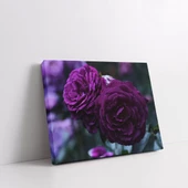 Mor Çiçek Kanvas Tablo thumbnail 2