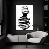 Siyah Beyaz Human Kanvas Tablo thumbnail 1