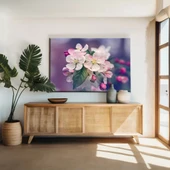 Elma Ağacı Çiçeği Kanvas Tablo thumbnail 1