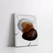 Suluboya Kahverengi Desenli Kanvas Tablo thumbnail 2