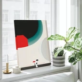 Kırmızı Siyah Geometrik Kanvas Tablo thumbnail 3