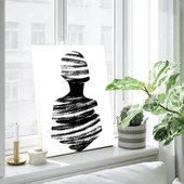 Siyah Beyaz Human Kanvas Tablo thumbnail 3