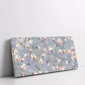 Dallardaki Beyaz Çiçekler Kanvas Tablo thumbnail 2