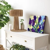 Mor Çiçek Kanvas Tablo thumbnail 1