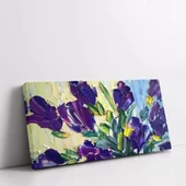 Mor Çiçek Kanvas Tablo thumbnail 2