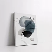 Suluboya Mavi Desenli Kanvas Tablo thumbnail 2