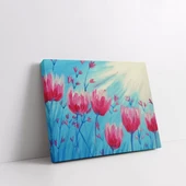 Pembe Laleler Kanvas Tablo thumbnail 2