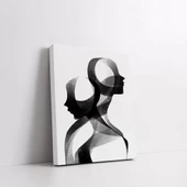 Siyah Beyaz Heykel Kanvas Tablo thumbnail 2