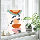 Botanik Baskılı Yapraklı Kanvas Tablo thumbnail 2