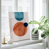 Mavi Turuncu Geometrik Kanvas Tablo thumbnail 2