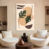 İkili Yaprak Desenli Kanvas Tablo thumbnail 1