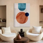 Mavi Turuncu Geometrik Kanvas Tablo thumbnail 1