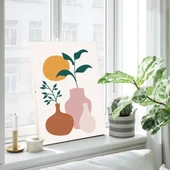 Saksı Bitkileri Renkli Kanvas Tablo thumbnail 2