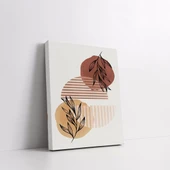 Geometrik Çiçek Desenli Kanvas Tablo thumbnail 3