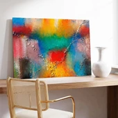 Renkli Hayal Kırıklığı Kanvas Tablo thumbnail 3